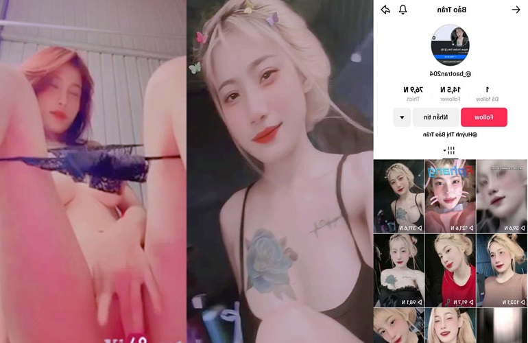 Full Clip Hot 18 Sieu Pham Ga Em Tiktoker Bao Tran 2004 Moc Lon Roi De Ra Dit 123456789